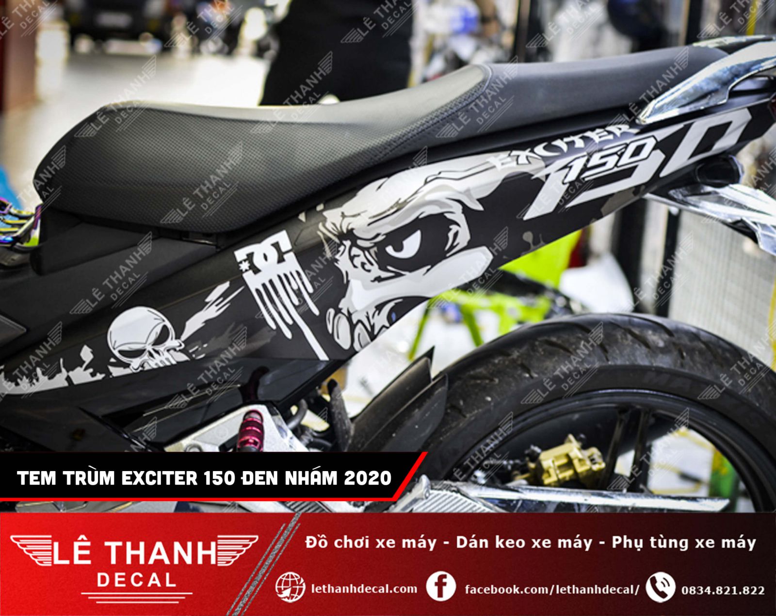 Tem trum Exciter 150 den nham 2020 2