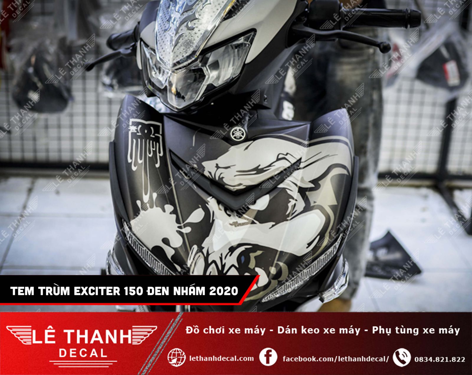 Tem trum Exciter 150 den nham 2020 2