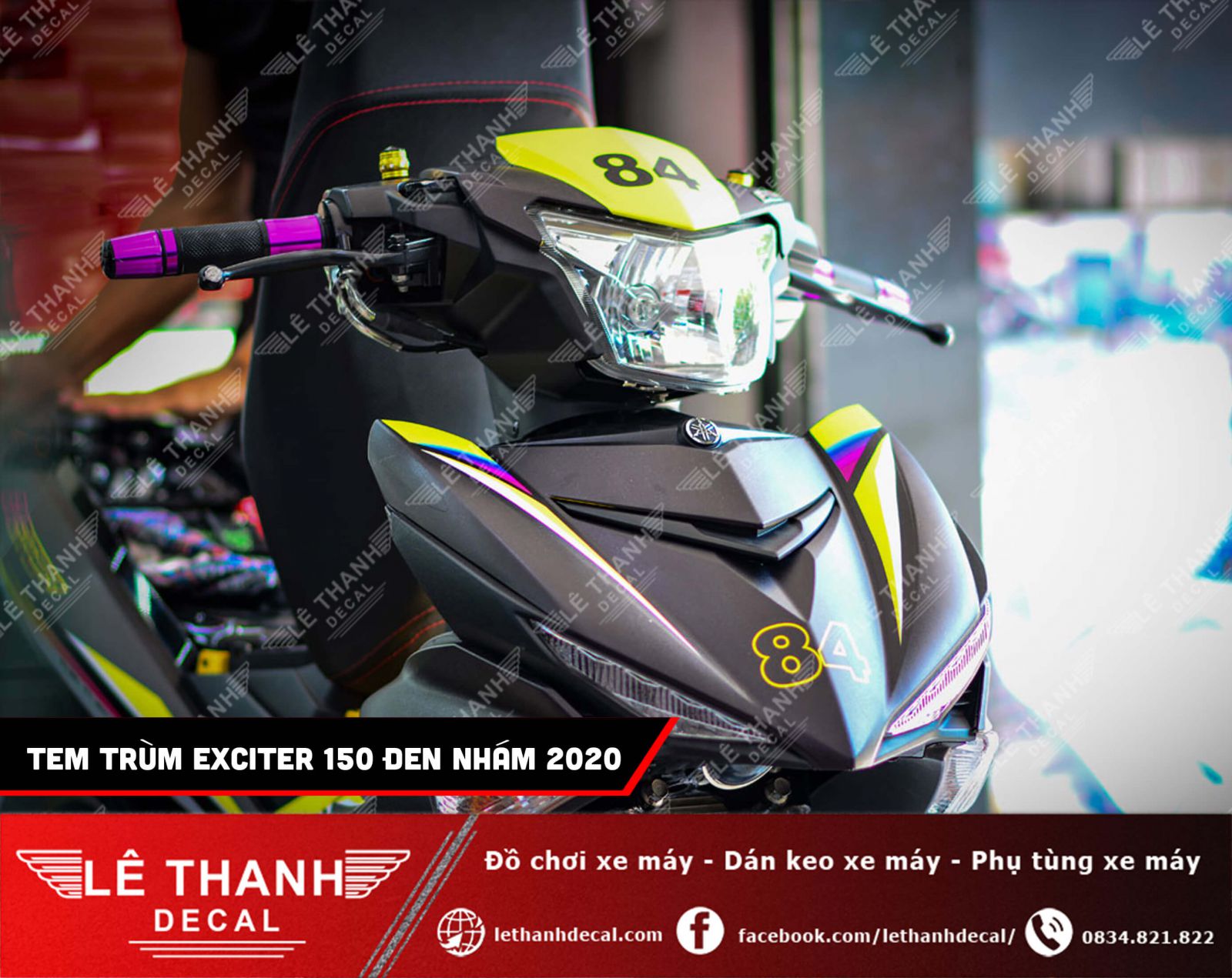 Tem trum Exciter 150 den nham 2020 11