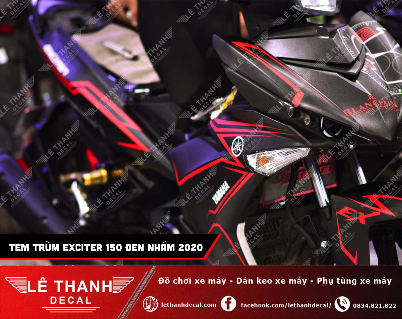 Tem trum Exciter 150 den nham 2020 11