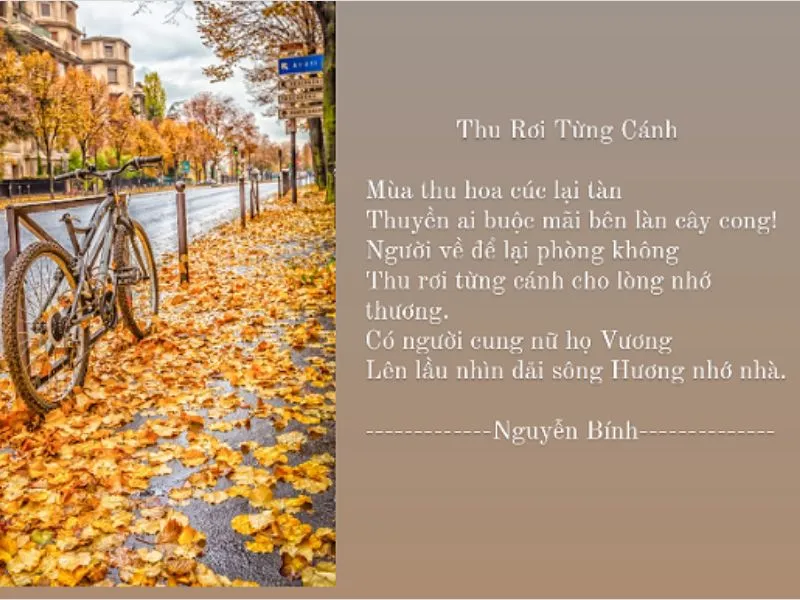 Những bài thơ về mùa thu