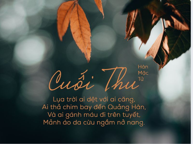 Bài thơ về mùa thu