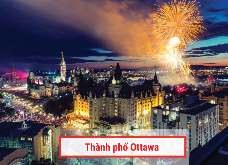 Toàn cảnh cảnh quan Ottawa Canada