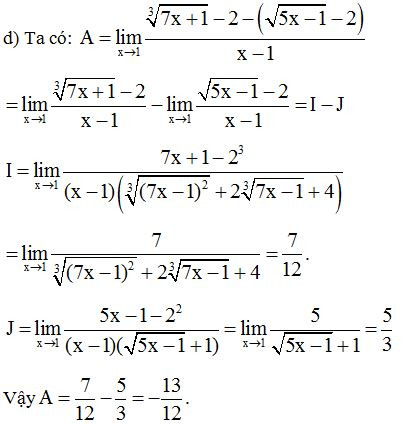 Giới hạn của hàm số và cách giải bài tập - Toán lớp 11 (ảnh 1)