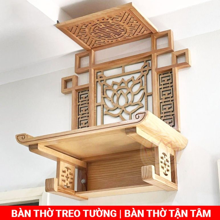 Tủ thờ treo ông Táo đẹp tinh tế, hiện đại giá rẻ