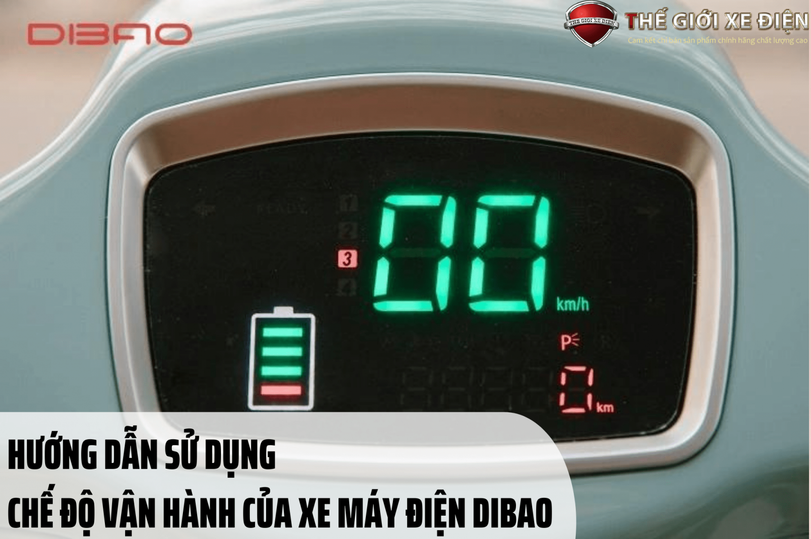 hướng dẫn sử dụng các chế độ vận hành xe máy điện dibao