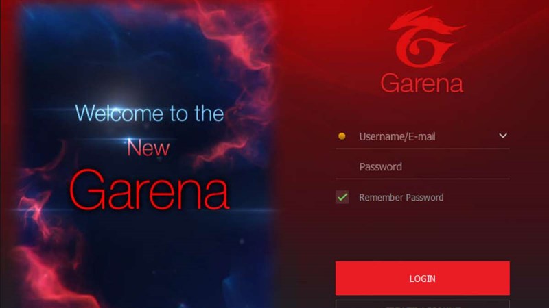 Đăng nhập tài khoản Garena