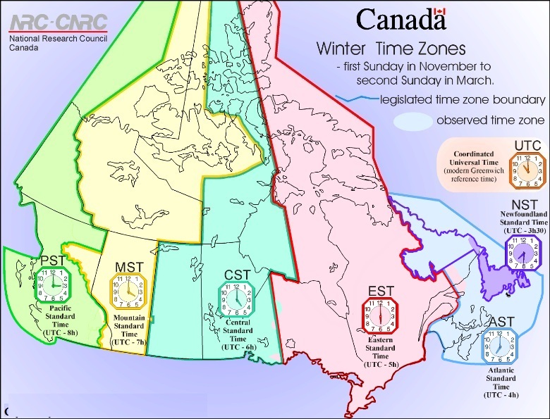 Múi giờ Canada so với Việt Nam - vnsava.com