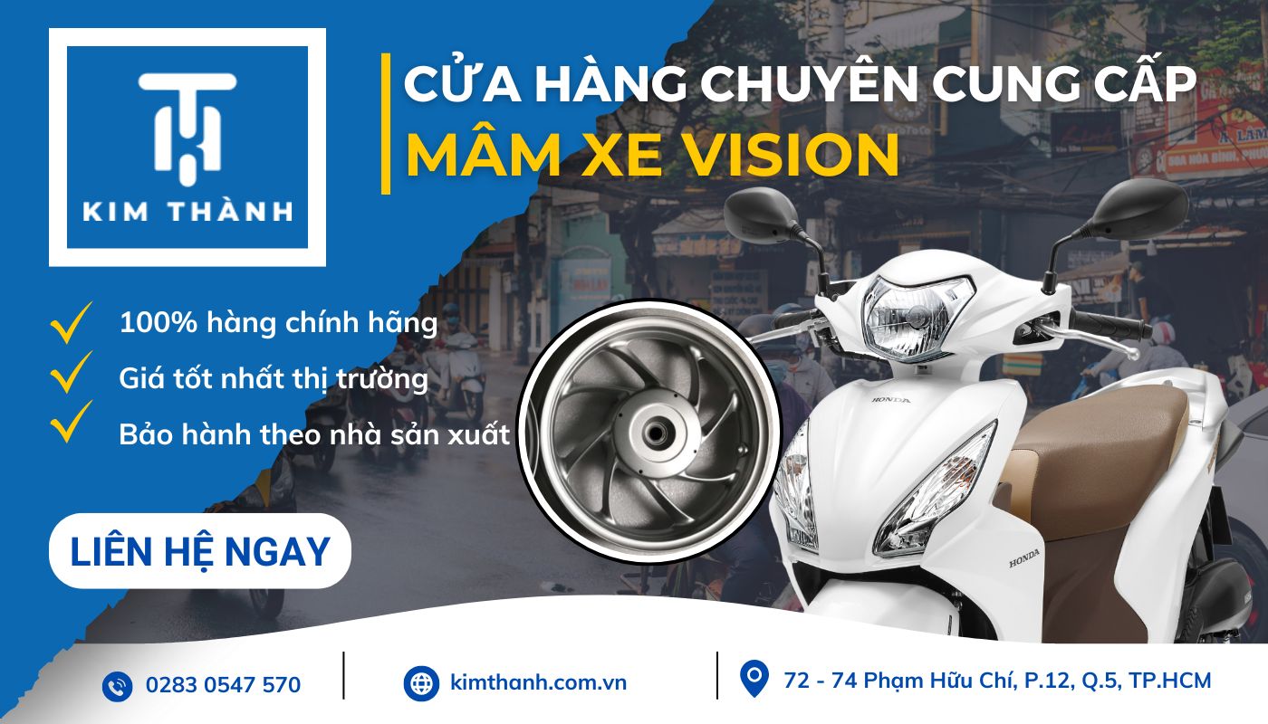 Mua mâm trước xe vision chính hãng tại Kim Thành